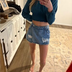 Denim Mini Skirt